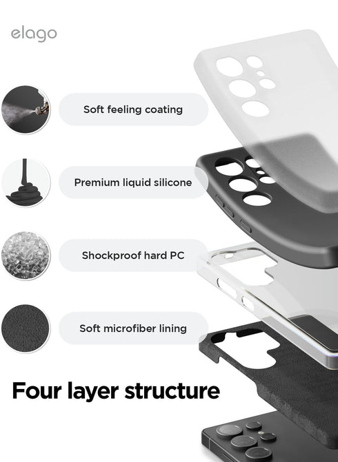 elago Samsung Galaxy S25 ULTRA Case Liquid Silicone